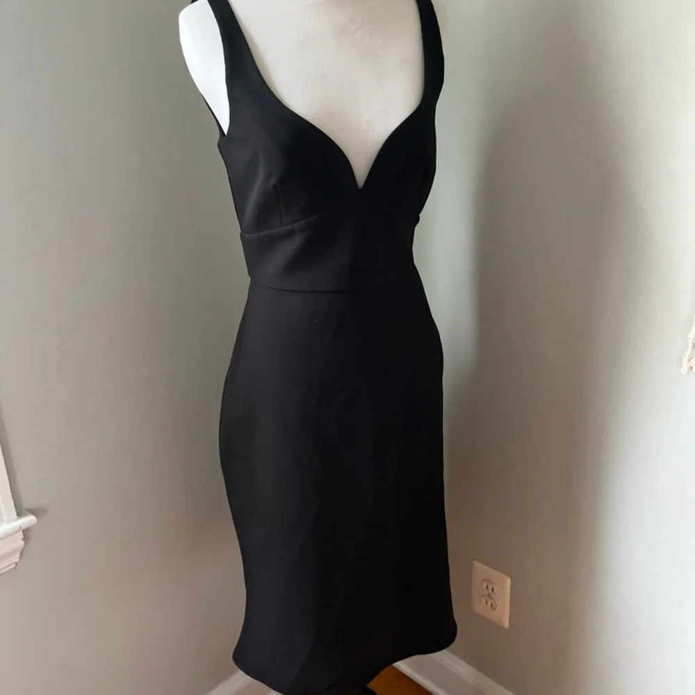 Jill Jill Stuart Sweetheart Neck Dress in Black 6 - Picture 2 of 8